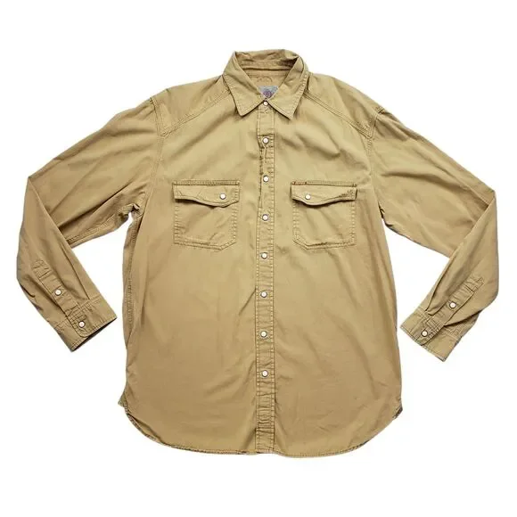 Vintage The Territory Ahead Pearl Snap Shirt Mens M Brushpopper Western Outdoor - Picture 2 of 9